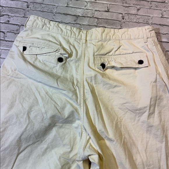 Everlane womens 14 off white wide leg cotton linen trouser pants EuC - Picture 6 of 6